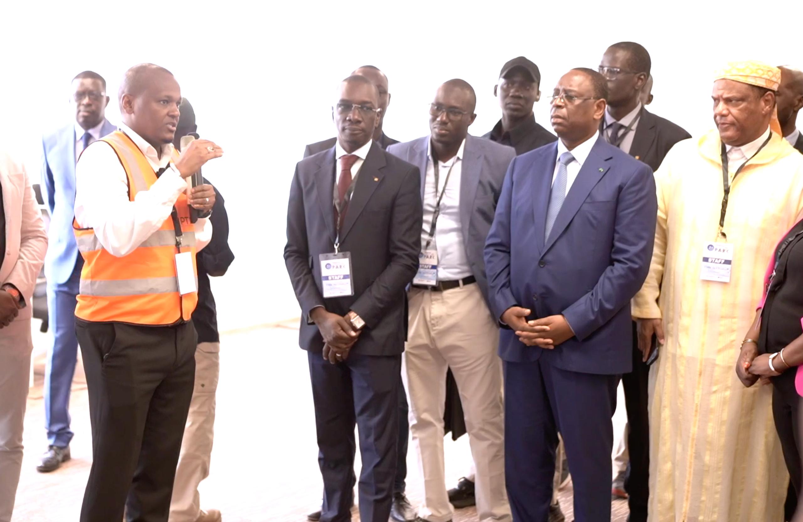 Visite de Son Excellence le Président Macky SALL du Parc des Technologies Numériques de Diamniadio dénommé Senegal Connect Park