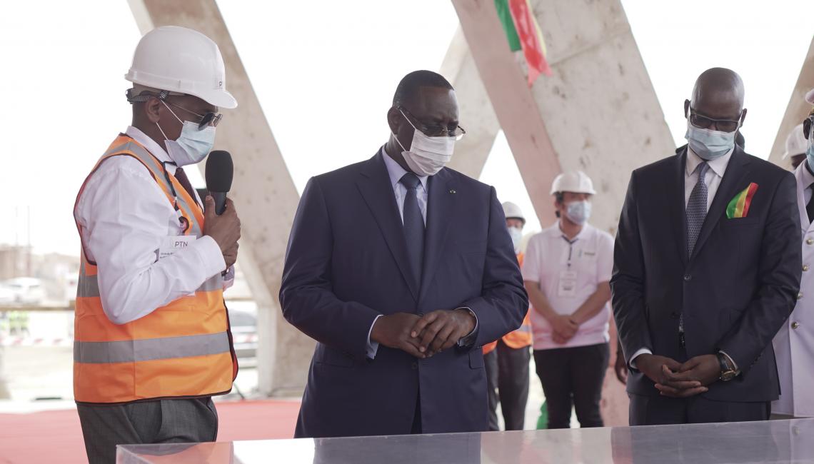 Visite du Président Macky SALL au Parc des Technologies Numériques du Sénégal à Diamniadio